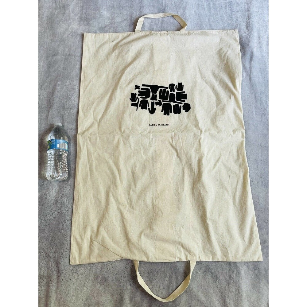 Isabel Marant 33” X 23” Large Dust Bags Cream Cotton For Garment, Boots Or Bag